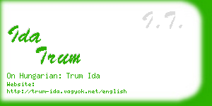 ida trum business card